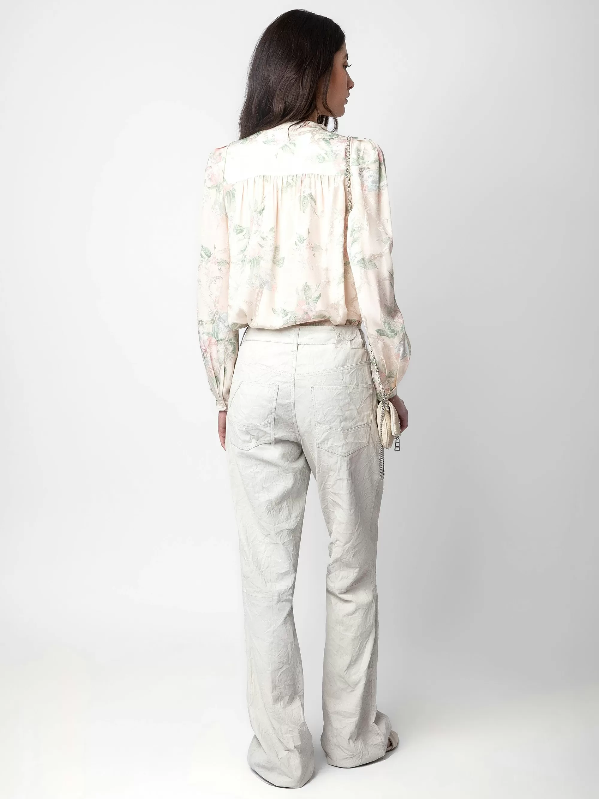 Tops & Shirts | Spring/Summer 2024 | Zadig&Voltaire Tchin Satin Blouse Mastic