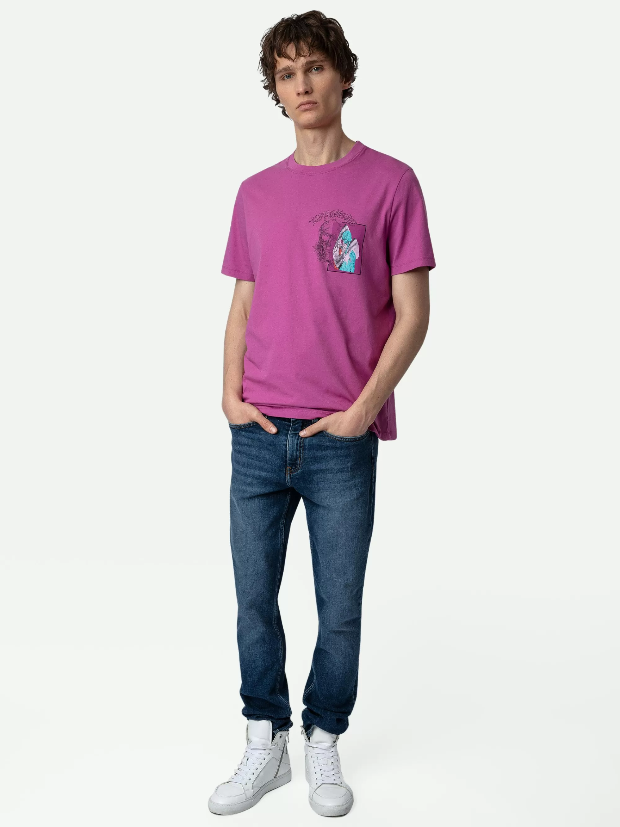 Spring/Summer 2024 | T-Shirts | Zadig&Voltaire Ted Photoprint T-shirt Anemone