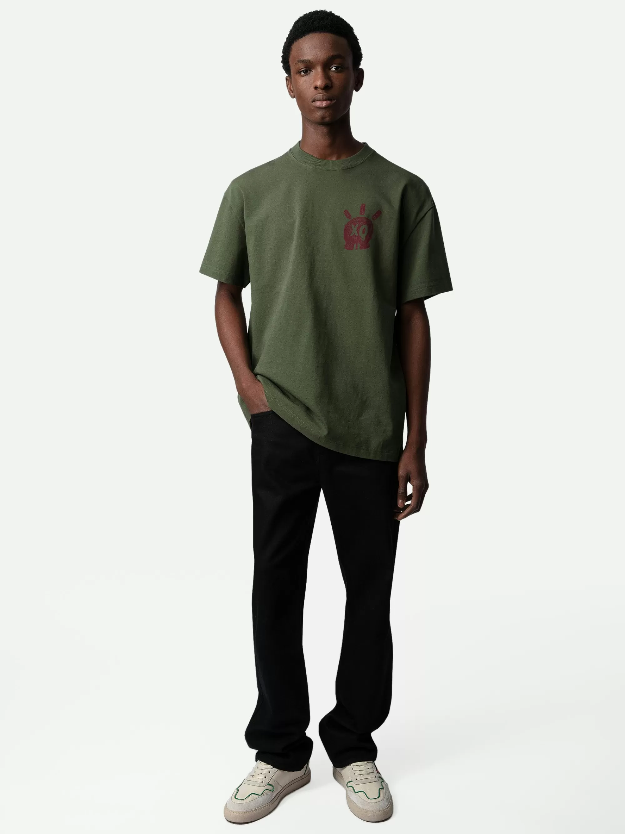 Spring/Summer 2024 | T-Shirts | Zadig&Voltaire Teddy Skull T-shirt Used kaki