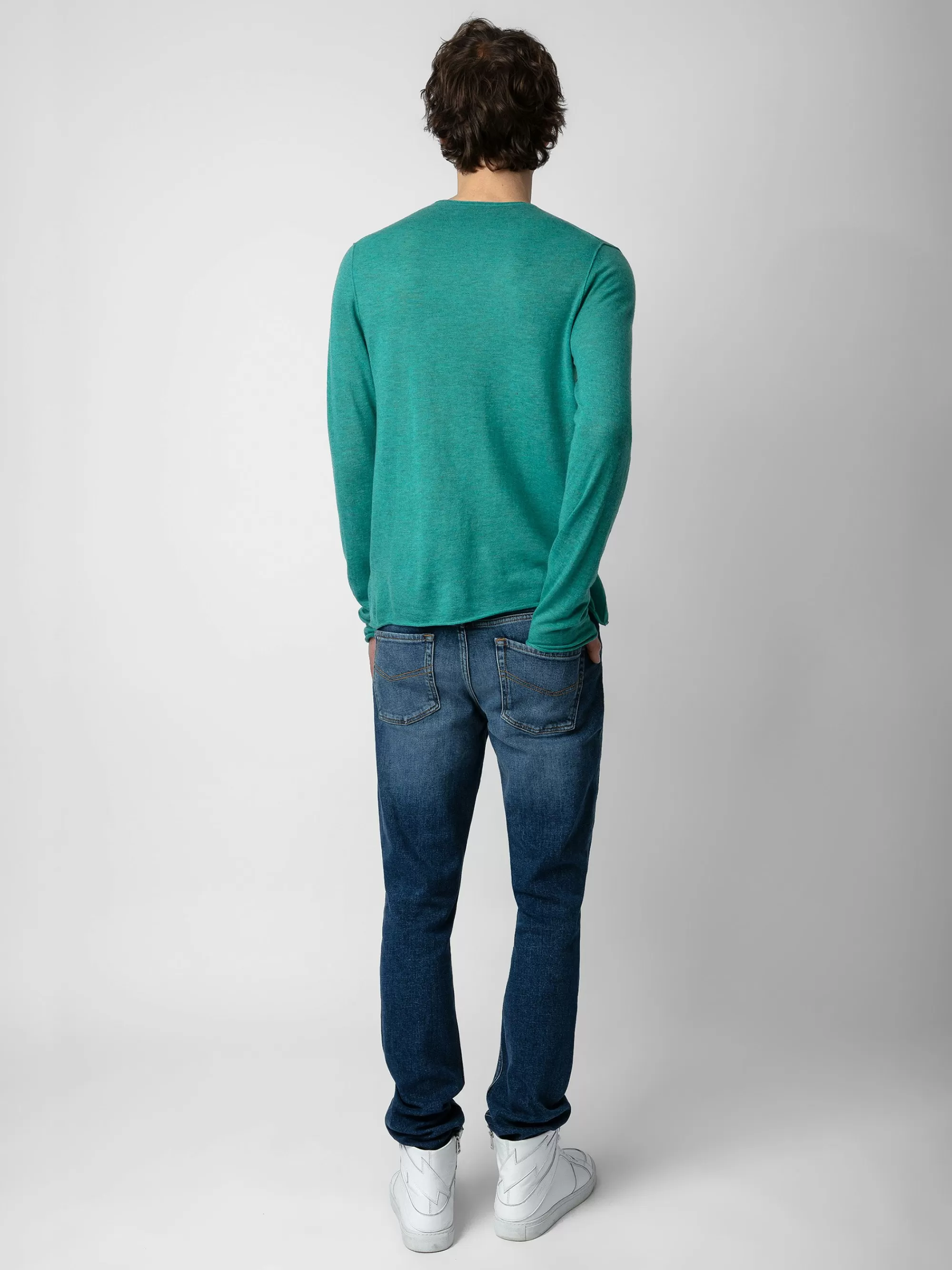Spring/Summer 2024 | Sweaters & Cardigans | Zadig&Voltaire Teiss Cashmere Sweater Aqua