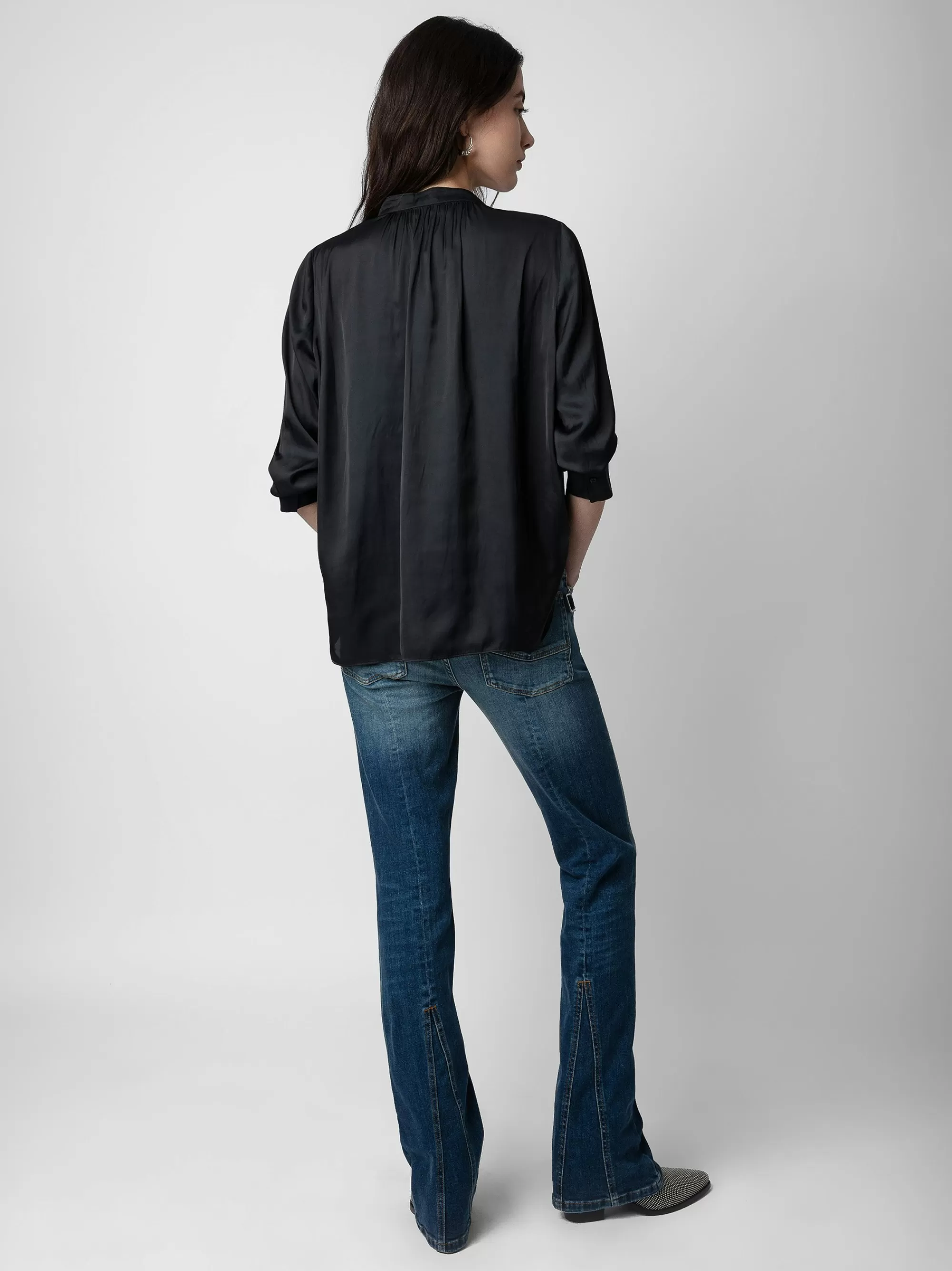 Tops & Shirts | Iconics | Zadig&Voltaire Tink Satin Tunic Black