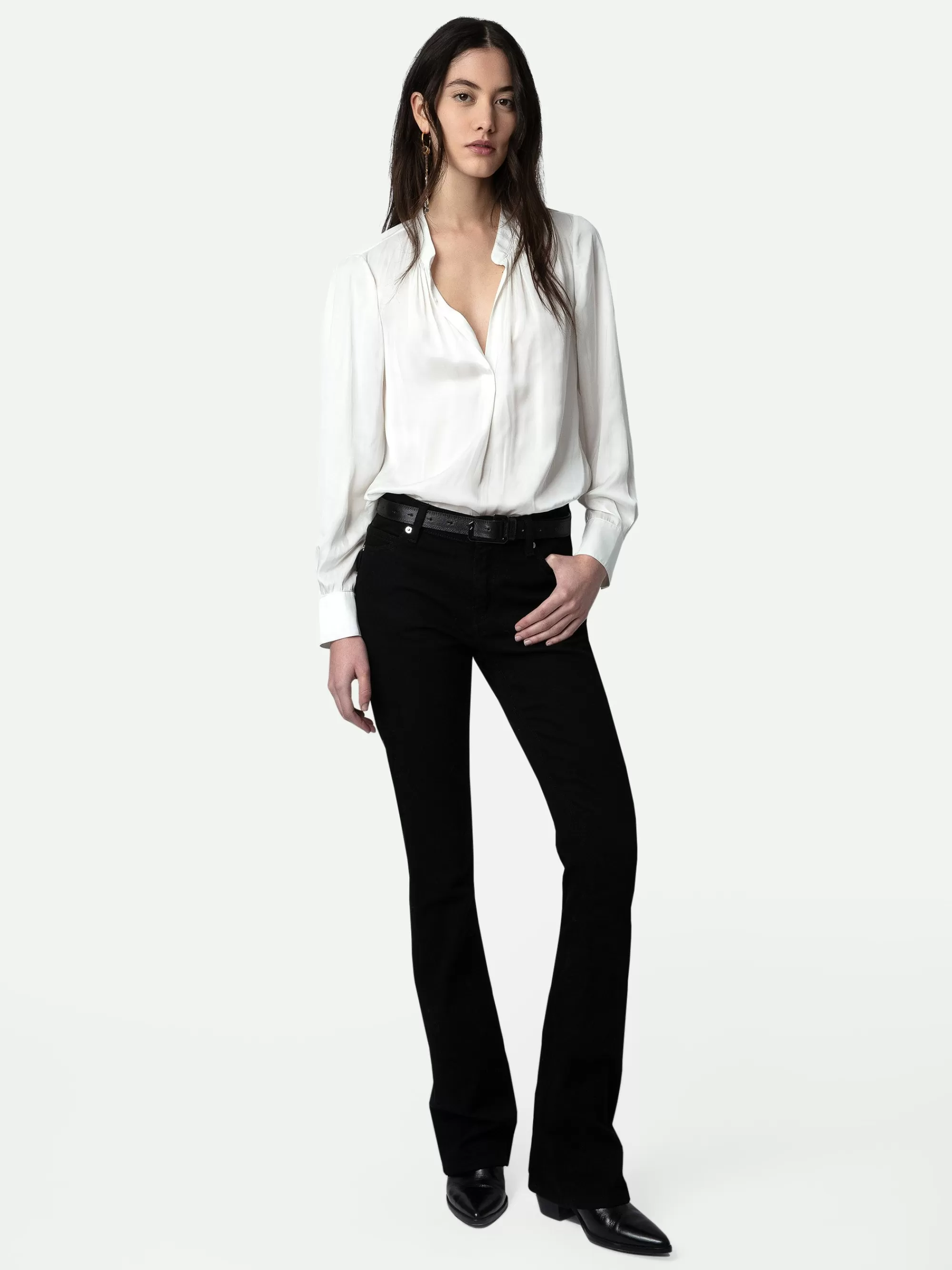 Tops & Shirts | Iconics | Zadig&Voltaire Tink Satin Tunic White