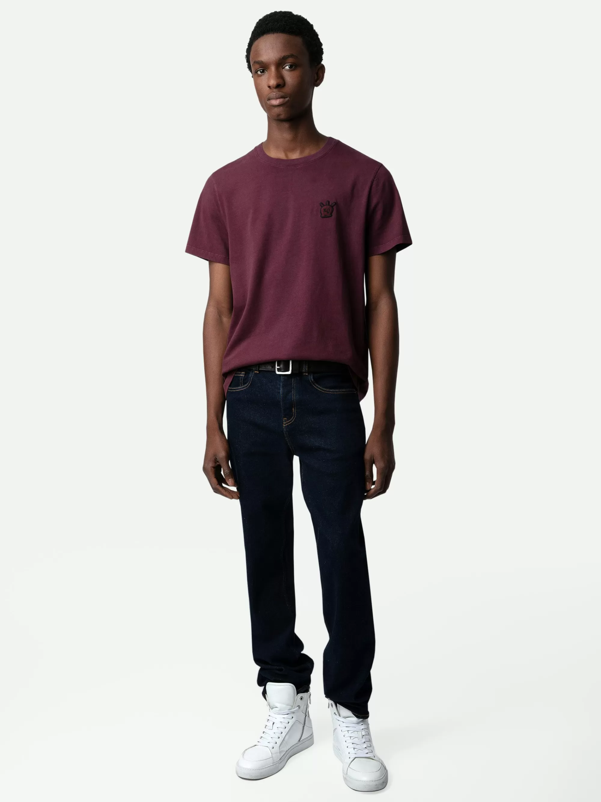 Spring/Summer 2024 | T-Shirts | Zadig&Voltaire Tommy Skull XO T-shirt Cherry red