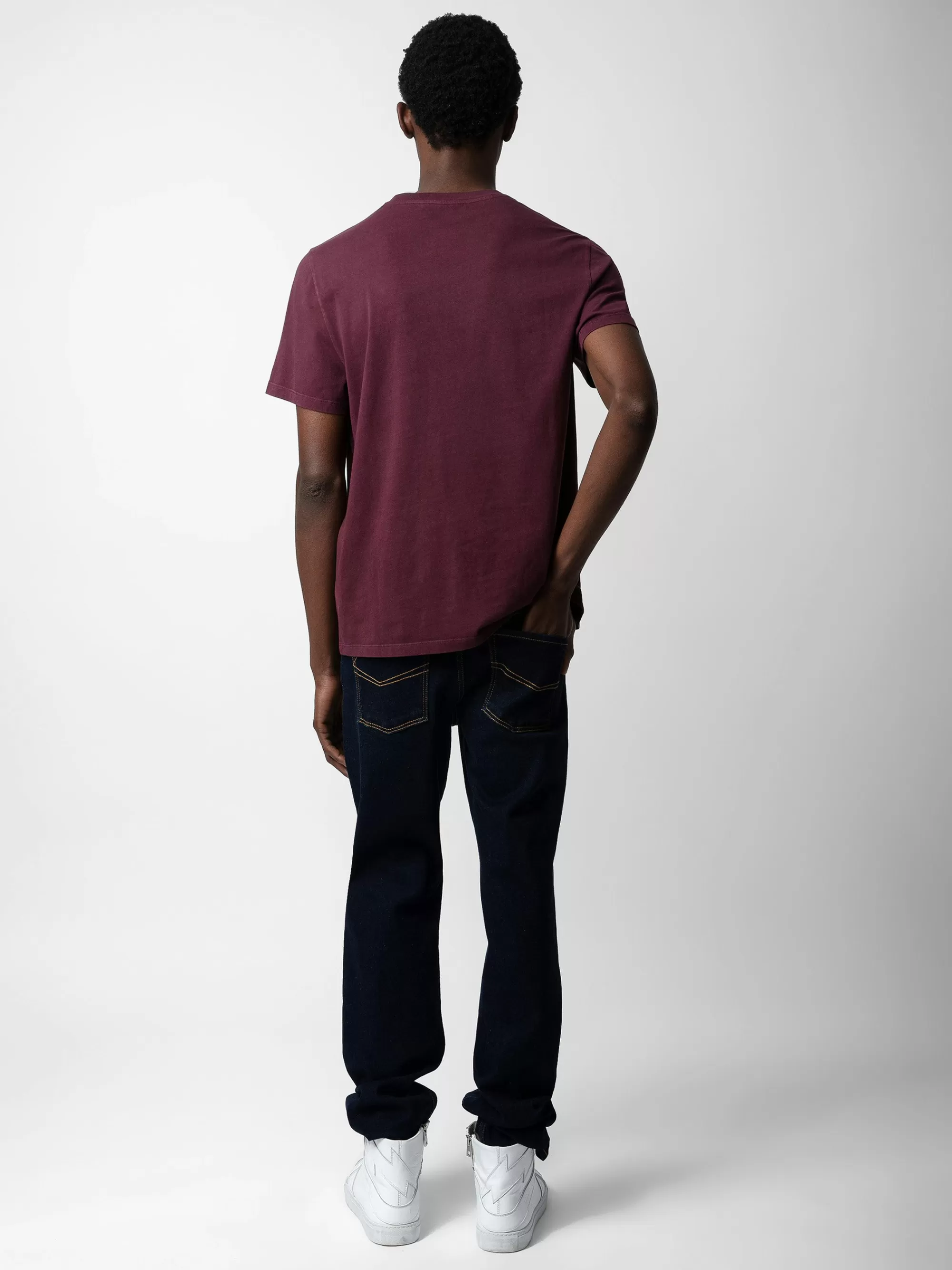 Spring/Summer 2024 | T-Shirts | Zadig&Voltaire Tommy Skull XO T-shirt Cherry red