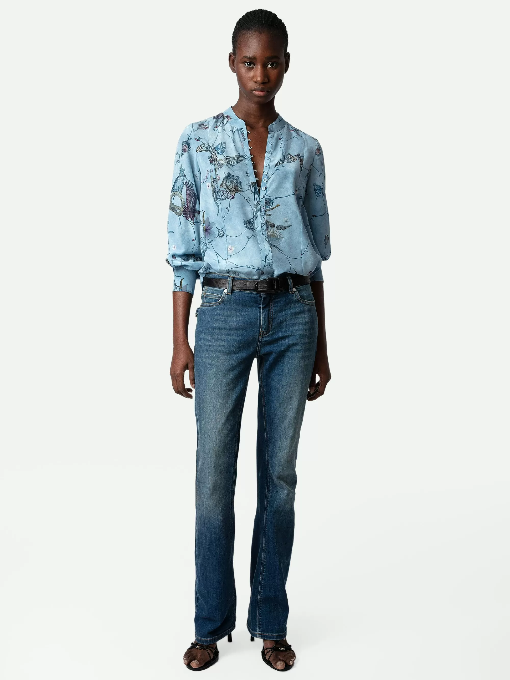 Tops & Shirts | Spring/Summer 2024 | Zadig&Voltaire Twina Silk Blouse Glacier