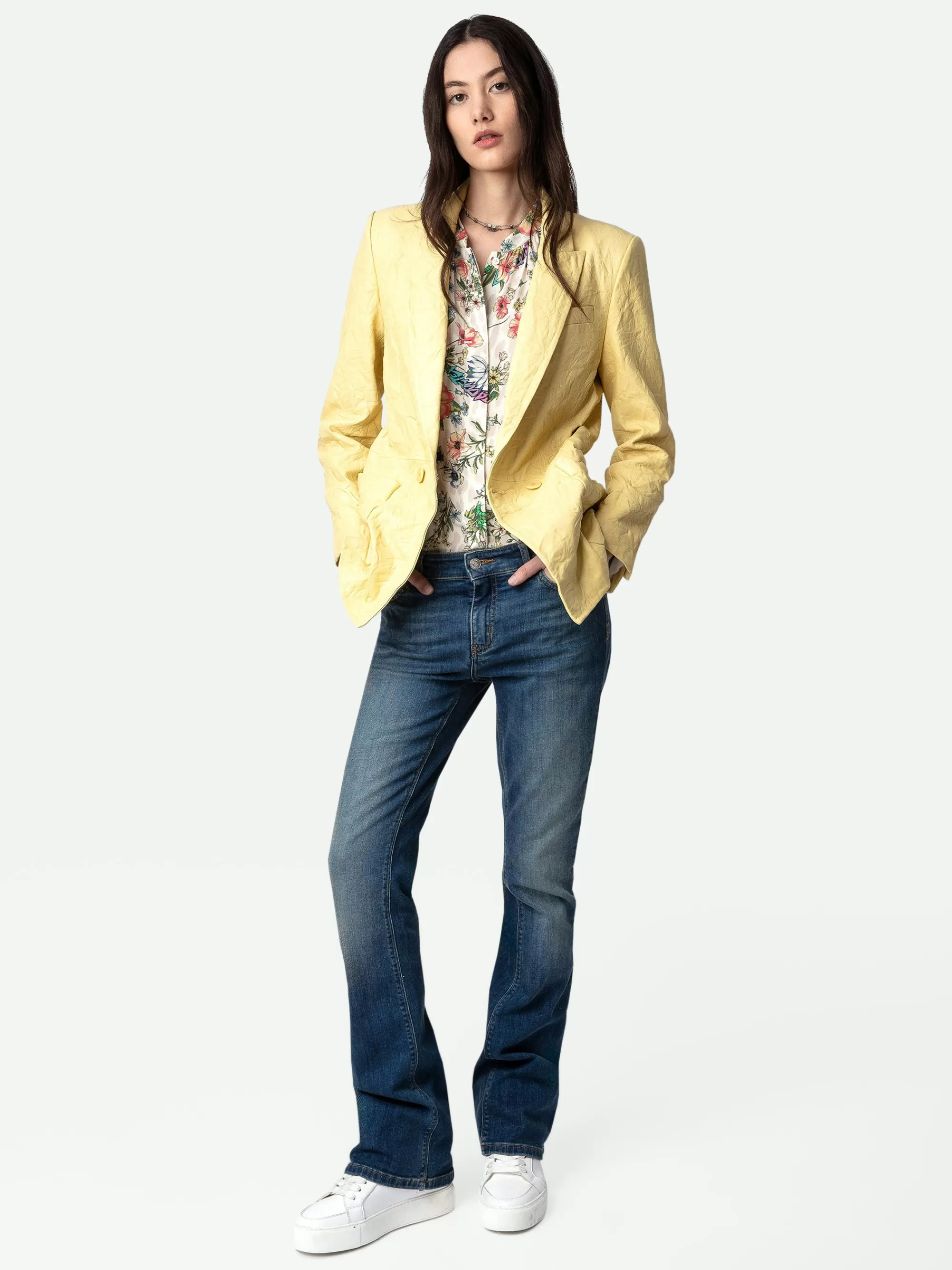 Jackets & Coats | Blazers | Zadig&Voltaire Visko Crinkled Leather Blazer Shea