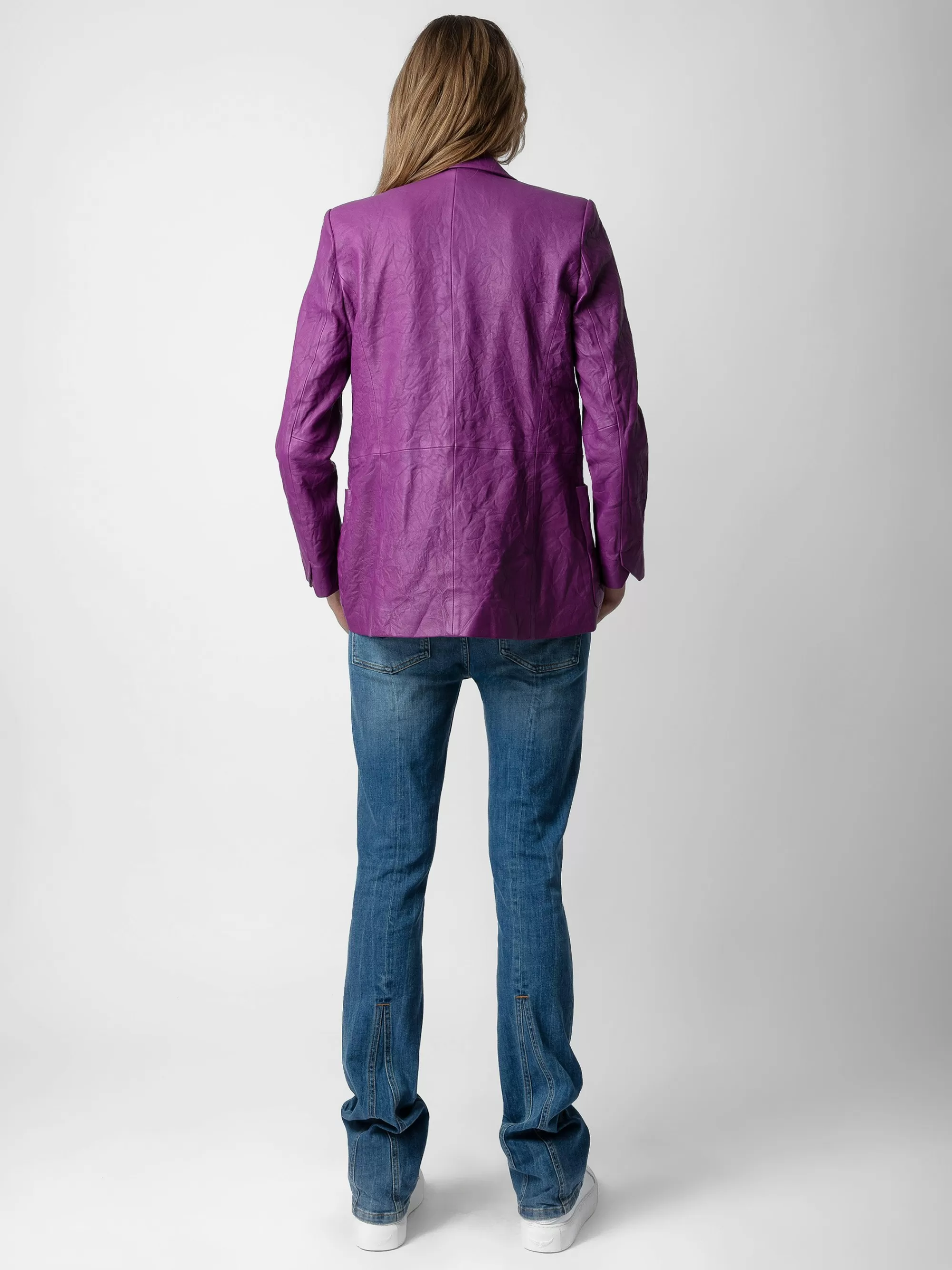 Jackets & Coats | Blazers | Zadig&Voltaire Visko Crinkled Leather Blazer Goa