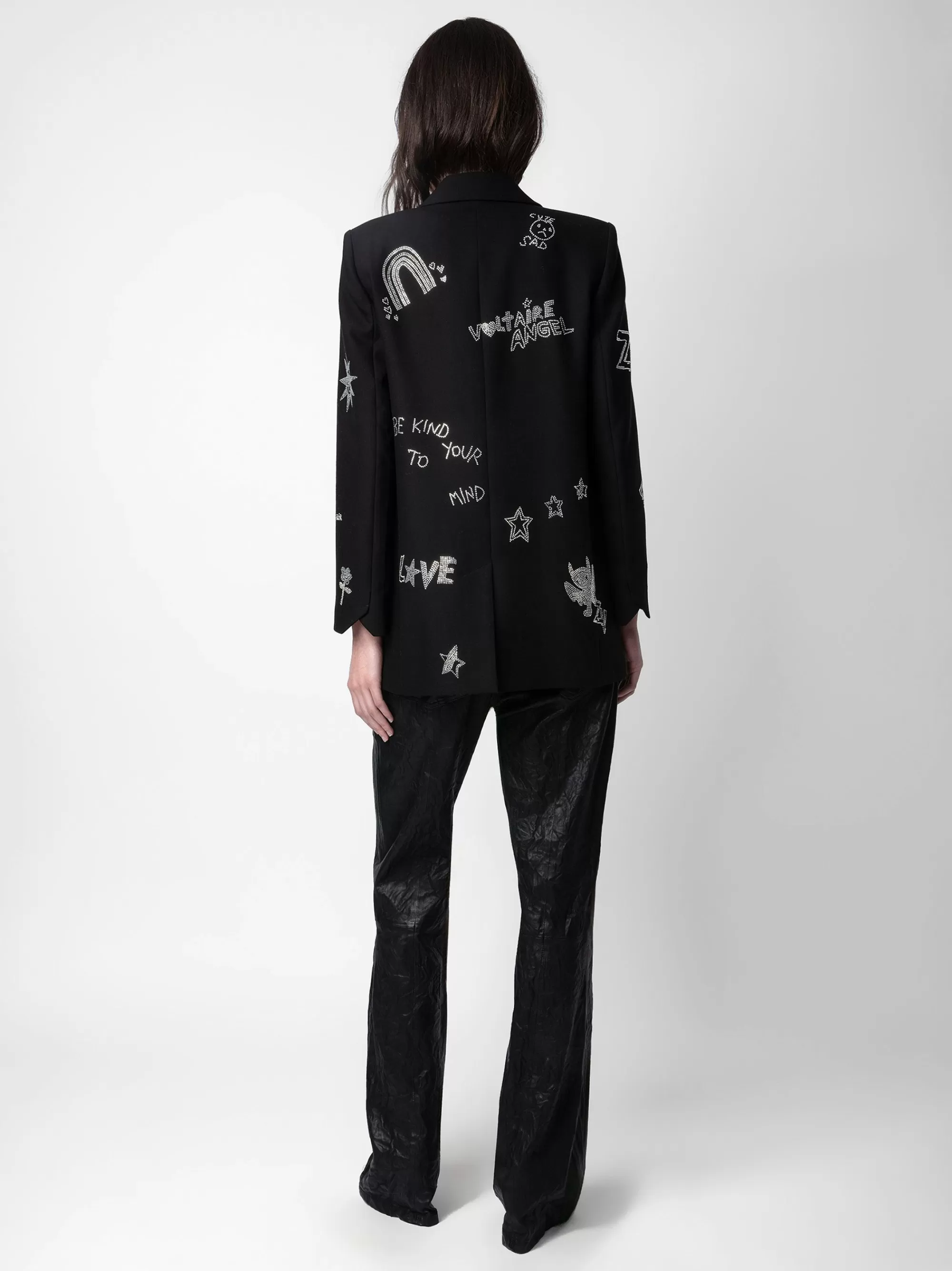 Jackets & Coats | Blazers | Zadig&Voltaire Viva Diamanté Blazer Black