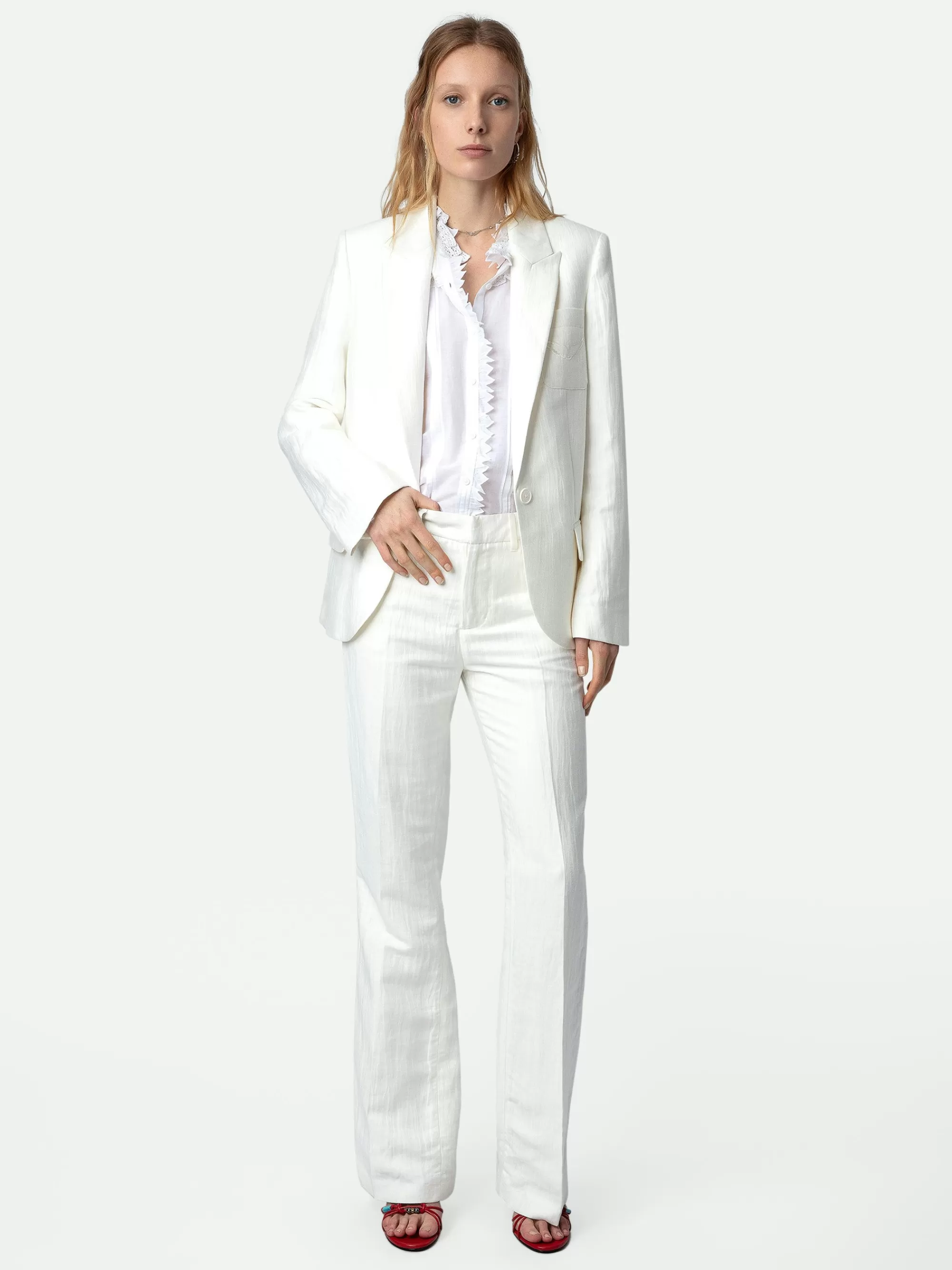 Jackets & Coats | Blazers | Zadig&Voltaire Vow Linen Blazer White