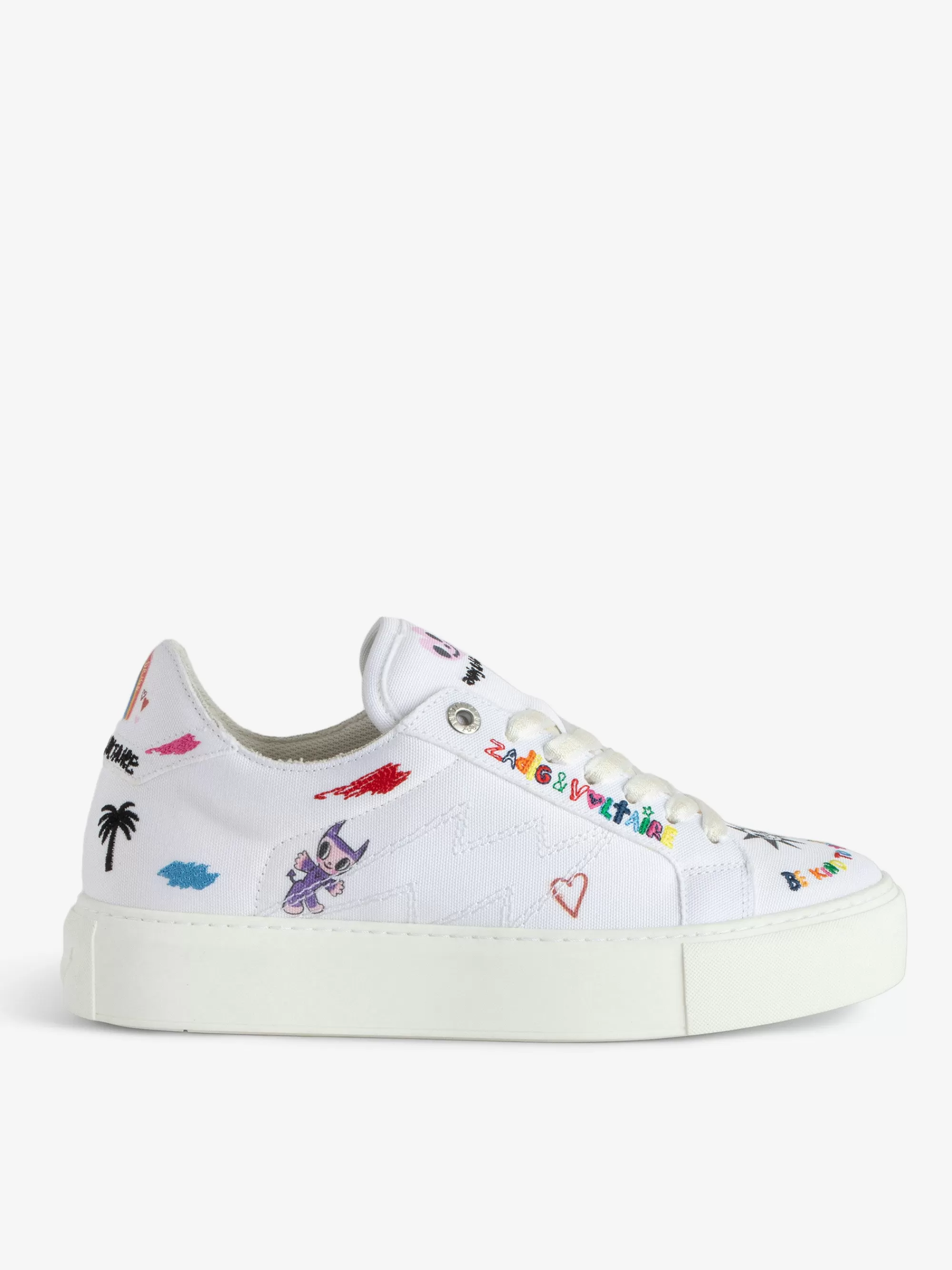 Sneakers | Sneakers | Zadig&Voltaire ZV1747 La Flash Chunky Low-Top Sneakers White